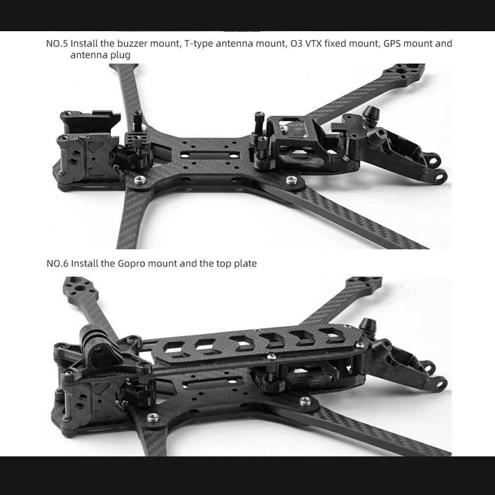 HGLRC-Rekon7-324mm-3K-Carbonfaser-7-Zoll-Long-Range-Frame-Kit-Unterstuumltzung-DJI-O3-Air-Unit-fuuml-1986553-6